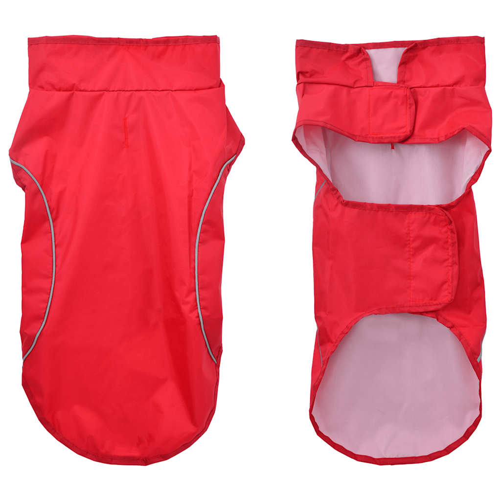 vidaXL Hunde Regenmantel mit Reflexstreifen Polyester Rot M