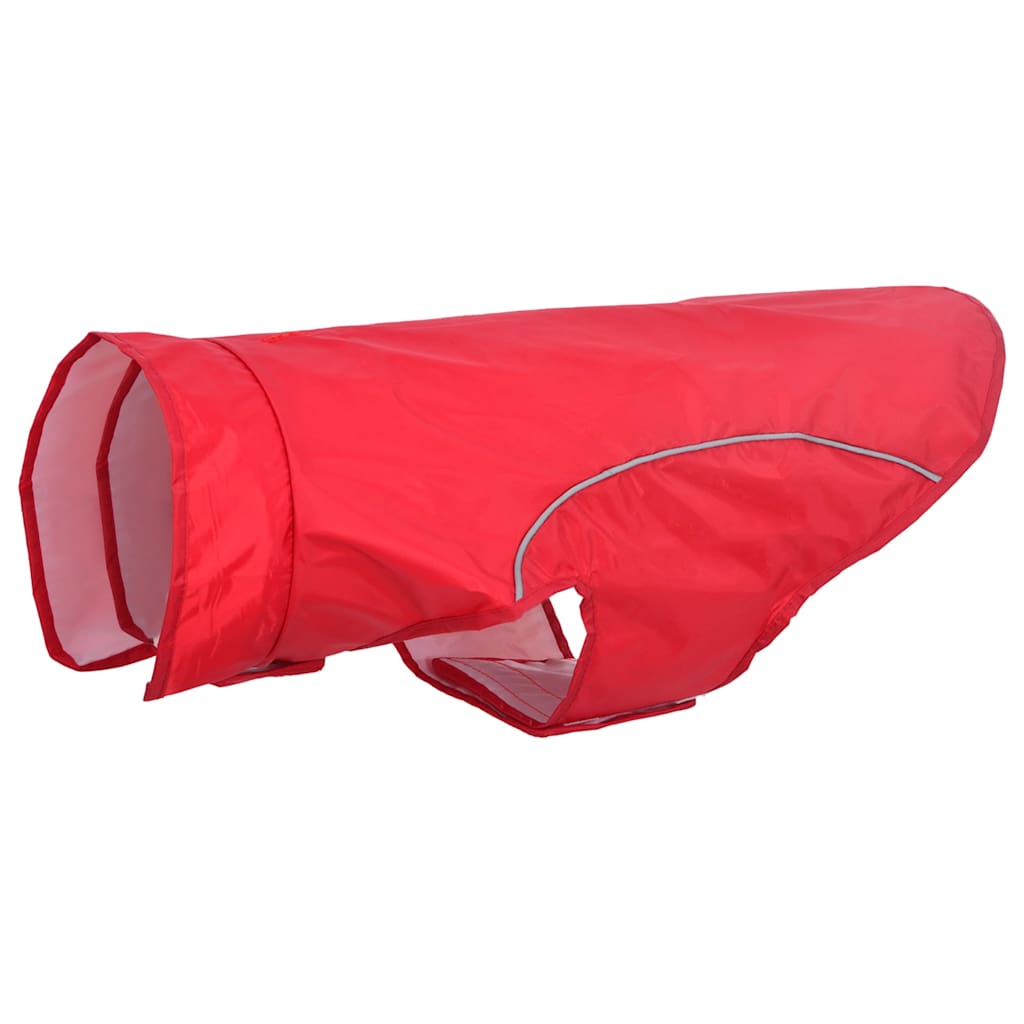 vidaXL Hunde Regenmantel mit Reflexstreifen Polyester Rot L