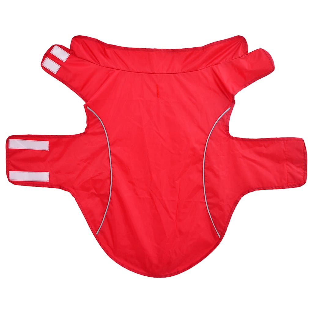 vidaXL Hunde Regenmantel mit Reflexstreifen Polyester Rot L
