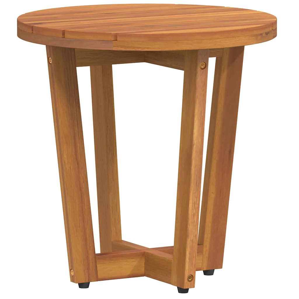 vidaXL Garten-Beistelltisch Rund Ø40x40 cm Massivholz Akazie