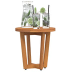 vidaXL Garten-Beistelltisch Rund Ø40x40 cm Massivholz Akazie