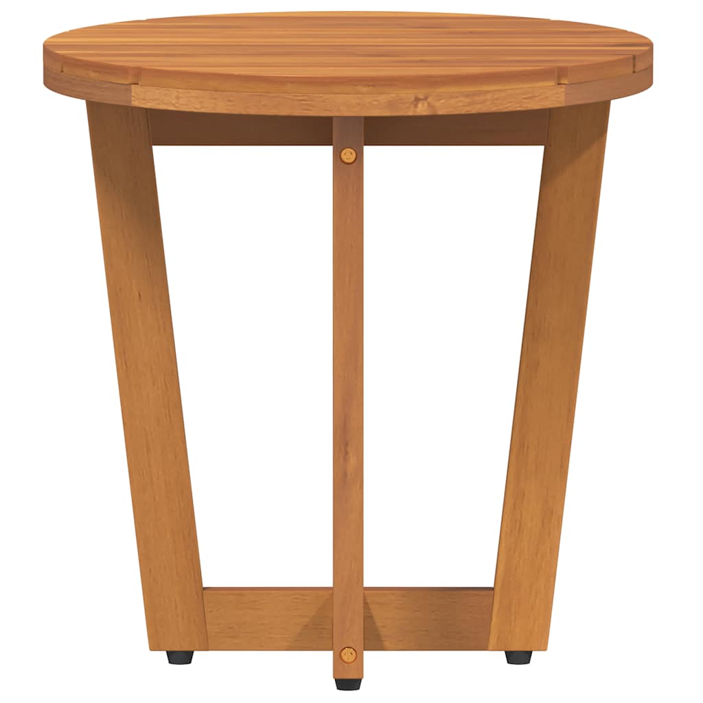 vidaXL Garten-Beistelltisch Rund Ø40x40 cm Massivholz Akazie