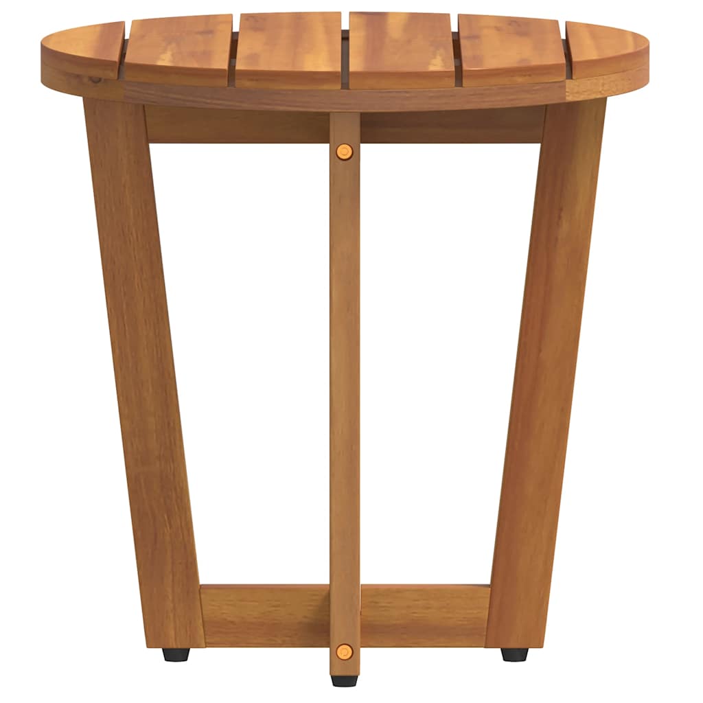 vidaXL Garten-Beistelltisch Rund Ø40x40 cm Massivholz Akazie