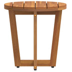 vidaXL Garten-Beistelltisch Rund Ø40x40 cm Massivholz Akazie