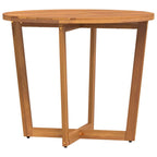 vidaXL Garten-Esstisch Rund Ø90x75 cm Massivholz Akazie
