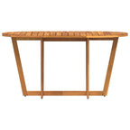 vidaXL Garten-Esstisch Oval 150x90x75 cm Massivholz Akazie