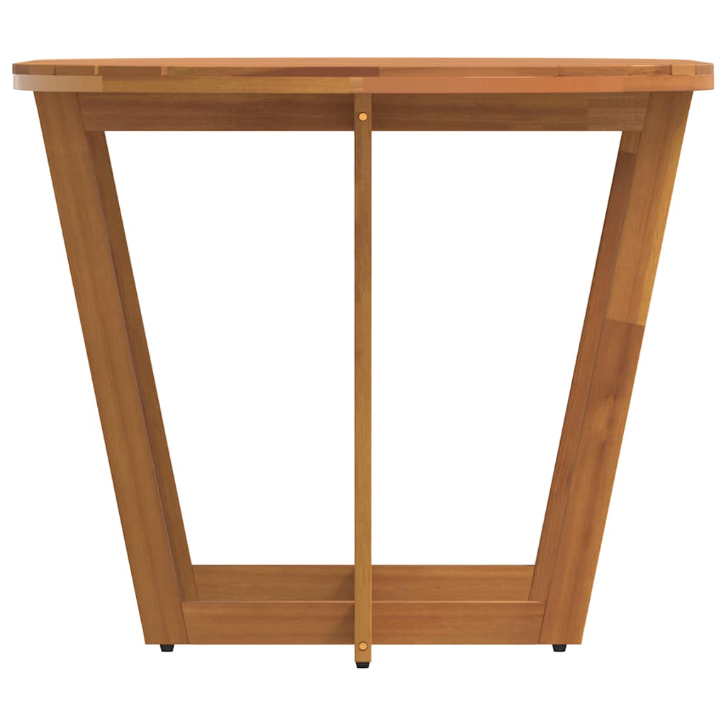 vidaXL Garten-Esstisch Oval 150x90x75 cm Massivholz Akazie