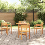 vidaXL Gartenstühle 4 Stk. 50x53x80 cm Massivholz Akazie
