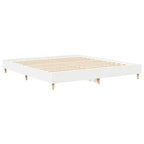 vidaXL Bettgestell ohne Matratze Weiß 200x200 cm Holzwerkstoff