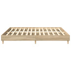 vidaXL Bettgestell ohne Matratze Sonoma-Eiche 200x200 cm Holzwerkstoff