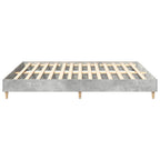 vidaXL Bettgestell ohne Matratze Betongrau 200x200 cm Holzwerkstoff