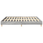 vidaXL Bettgestell ohne Matratze Grau Sonoma 200x200 cm Holzwerkstoff