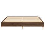 vidaXL Bettgestell ohne Matratze Braun Eichen-Optik 200x200 cm