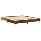 vidaXL Bettgestell ohne Matratze Altholz-Optik 200x200cm Holzwerkstoff