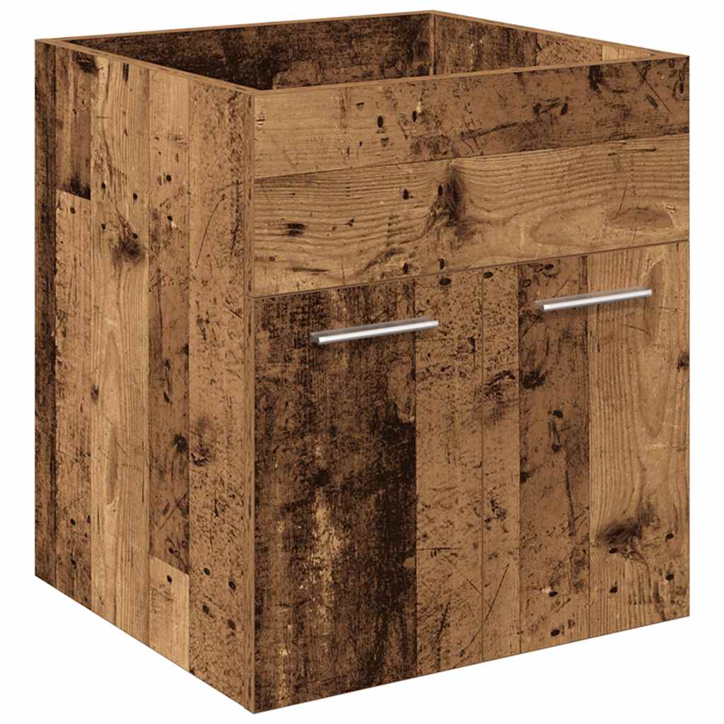 vidaXL Waschbeckenunterschrank mit Einbaubecken und Wasserhahn