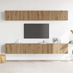 vidaXL 4-teiliges TV-Wandschrank-Set Artisan Oak 100x30x30 cm