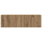 vidaXL 4-teiliges TV-Wandschrank-Set Artisan Oak 100x30x30 cm