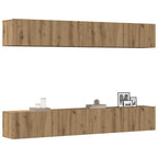 vidaXL 4-teiliges TV-Wandschrank-Set Artisan Oak 100x30x30 cm