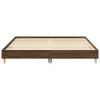 vidaXL Bettgestell ohne Matratze Braun Eiche 160x200 cm Holzwerkstoff