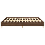 vidaXL Bettgestell ohne Matratze Braun Eiche 160x200 cm Holzwerkstoff