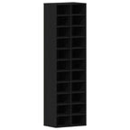 vidaXL Schuhschrank Schwarz Eichen-Optik 54x34x183 cm Holzwerkstoff