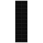 vidaXL Schuhschrank Schwarz Eichen-Optik 54x34x183 cm Holzwerkstoff