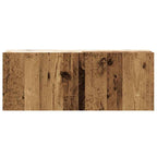 vidaXL 6-tlg. TV-Schrank-Set Wandmontage Altholz-Optik Holzwerkstoff