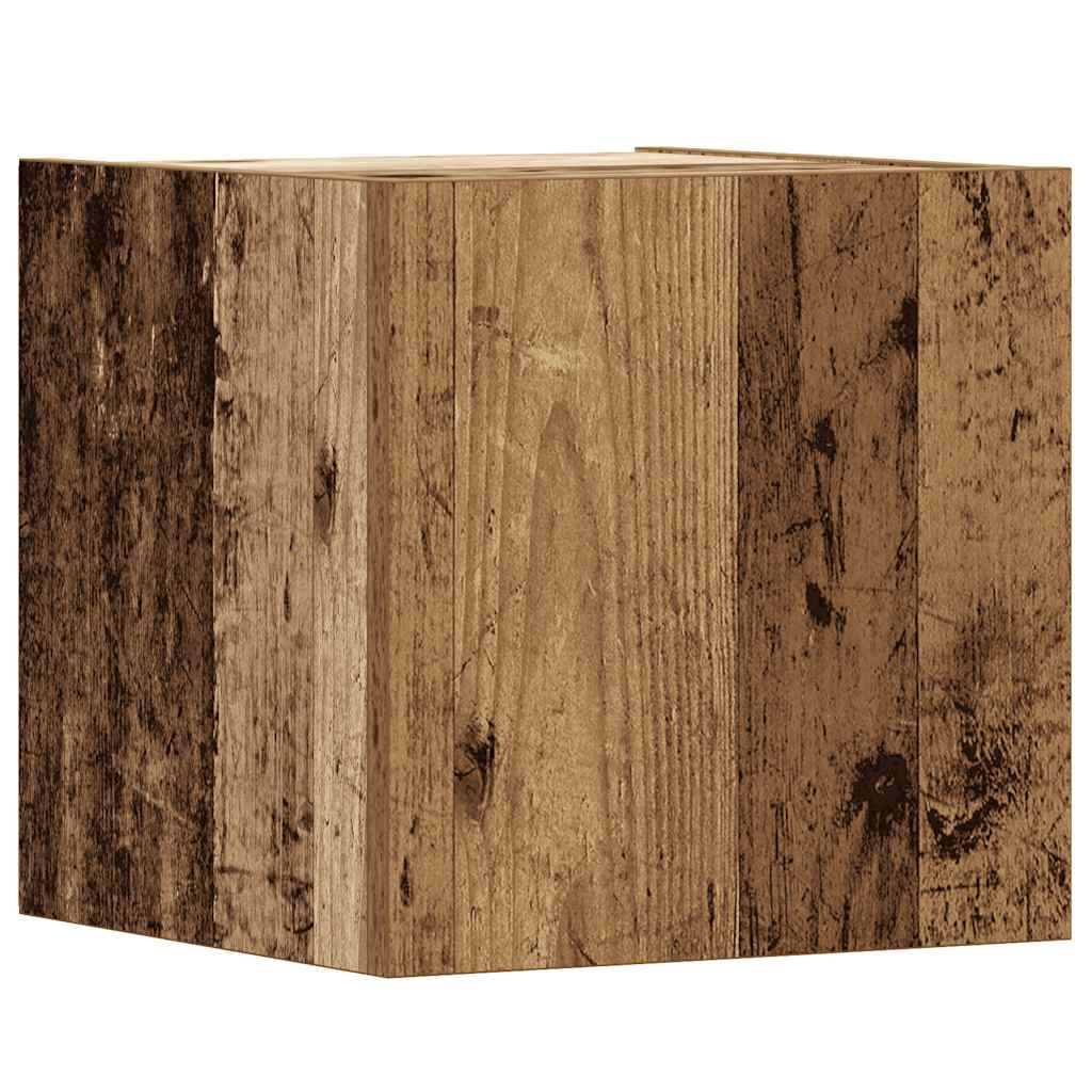 vidaXL 6-tlg. TV-Schrank-Set Wandmontage Altholz-Optik Holzwerkstoff