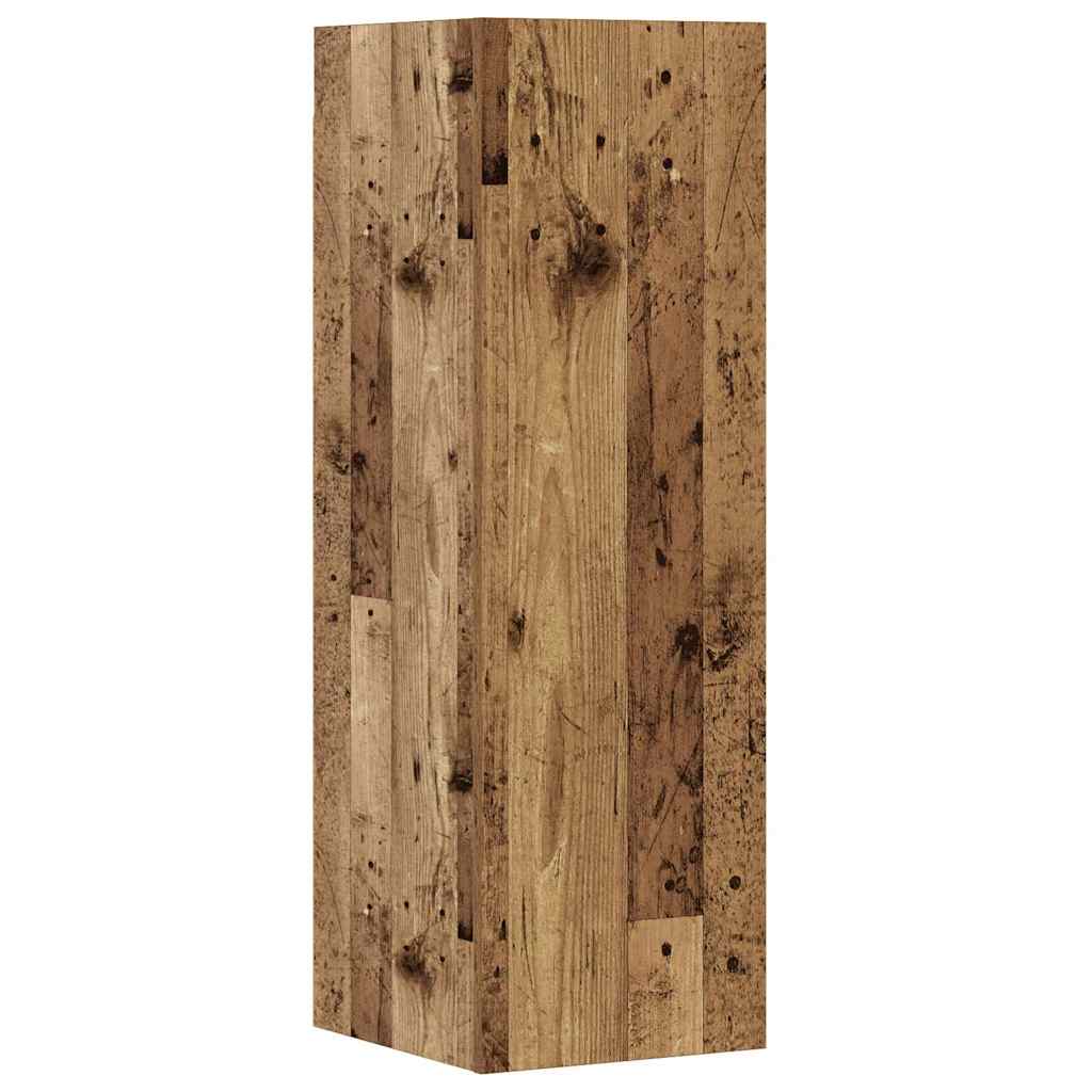 vidaXL 5-tlg. TV-Schrank-Set Wandmontage Altholz-Optik Holzwerkstoff