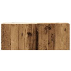 vidaXL 3-tlg. TV-Schrank-Set Wandmontage Altholz-Optik Holzwerkstoff