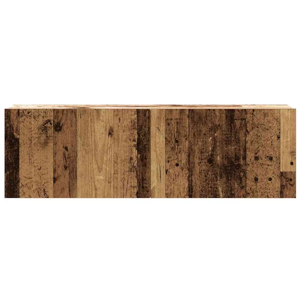 vidaXL 2-tlg. TV-Schrank-Set Wandmontage Altholz-Optik Holzwerkstoff