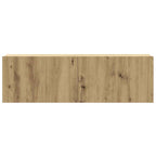 vidaXL 2-tlg. TV-Schrank-Set Wandmontage Artisan-Eiche Holzwerkstoff