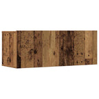 vidaXL 7-tlg. TV-Schrank-Set Wandmontage Altholz-Optik Holzwerkstoff