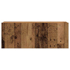 vidaXL 7-tlg. TV-Schrank-Set Wandmontage Altholz-Optik Holzwerkstoff