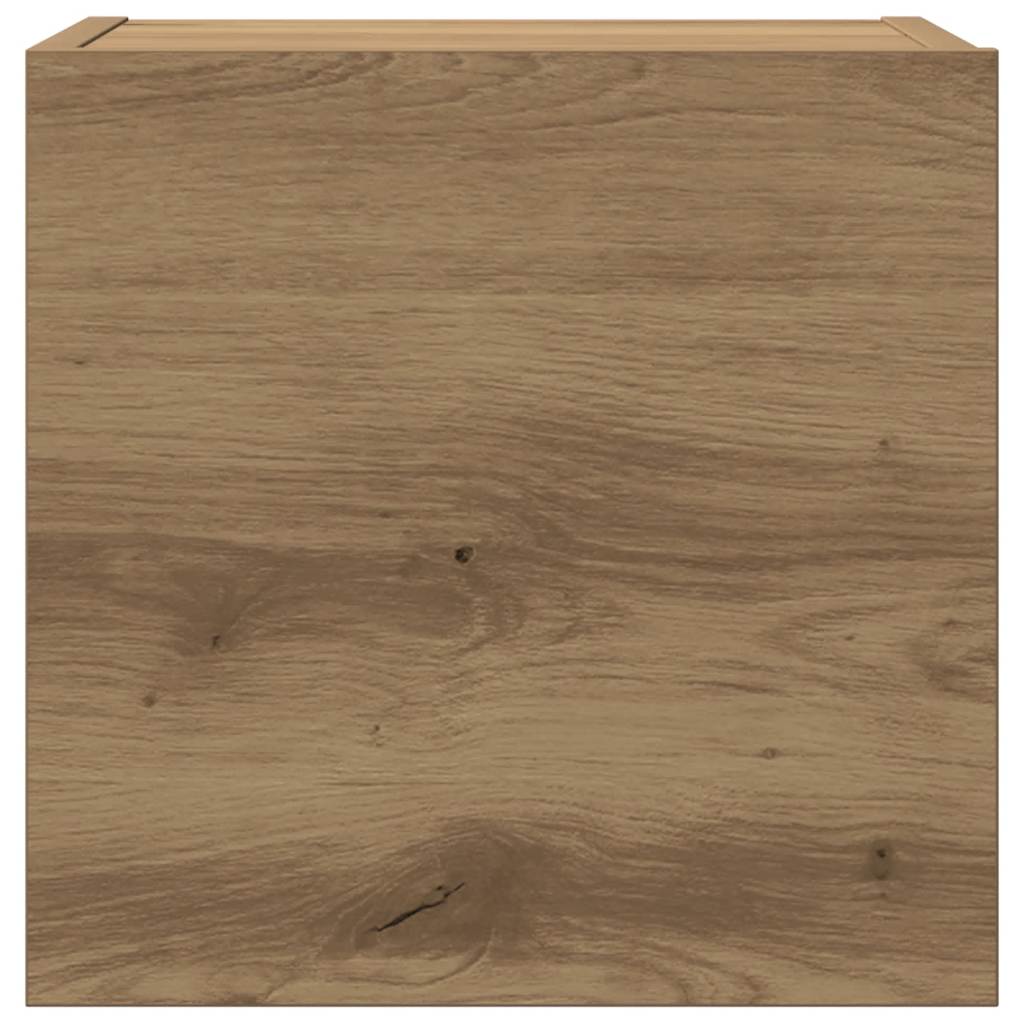 vidaXL 5-tlg. TV-Schrank-Set Wandmontage Artisan-Eiche Holzwerkstoff