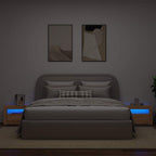 vidaXL Nachttische 2 Stk. mit LEDs Artisan-Eiche 60x35x40 cm