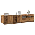vidaXL TV-Schrank mit LED-Leuchten Artisan-Eiche 180x35x40 cm