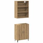 vidaXL Sideboard mit Wandschrank Artisan-Eiche Holzwerkstoff