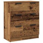 vidaXL Sideboards 3 Stk. Altholz-Optik 60x30x70 cm Holzwerkstoff