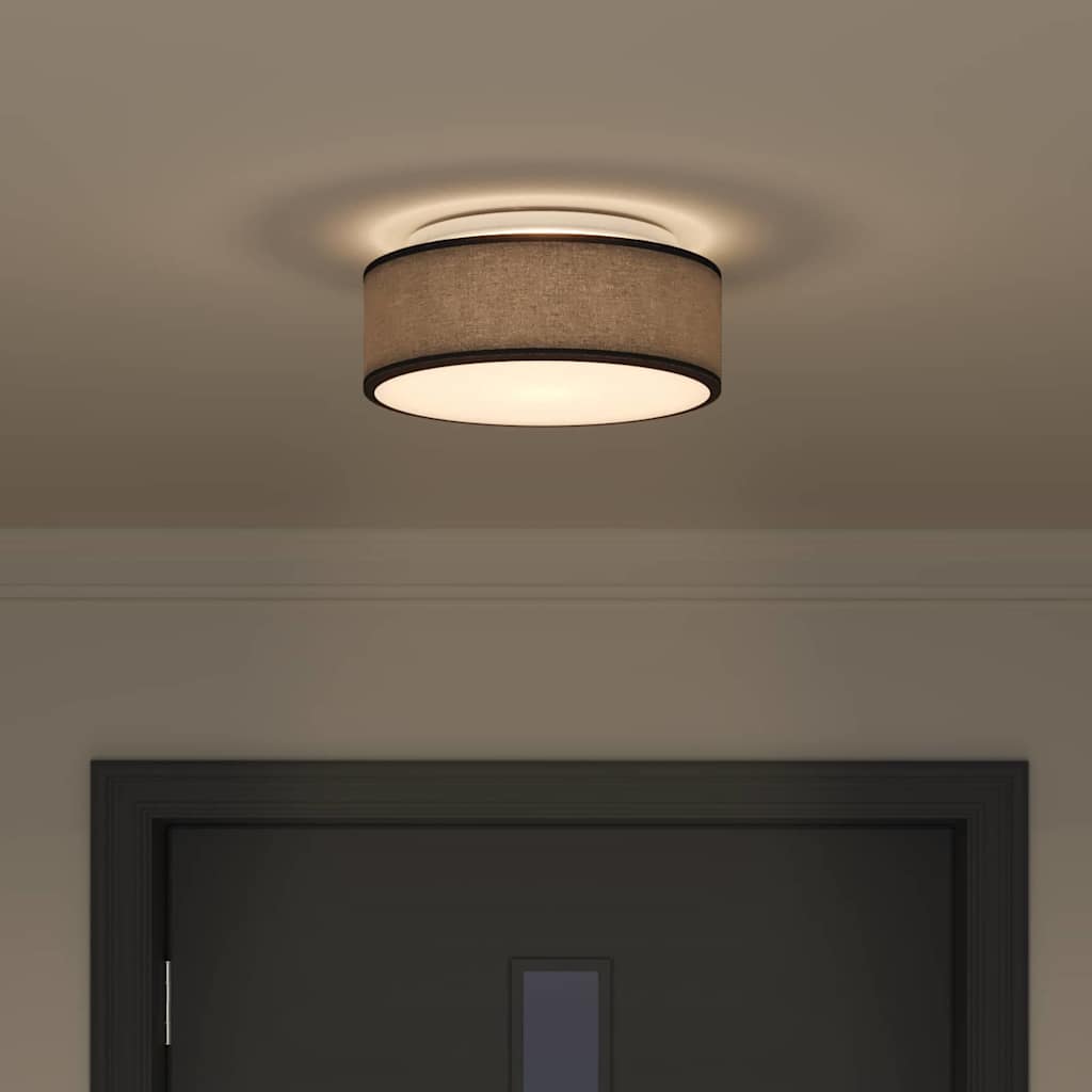 vidaXL Deckenlampe mit Strahlern Schwarz 30 x 30 x 13,5 cm Stoff