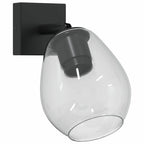 vidaXL Deckenstrahler Schwarz 13 x 13 x 26 cm Glas und Metall