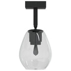 vidaXL Deckenstrahler Schwarz 13 x 13 x 26 cm Glas und Metall