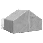 vidaXL Outdoor-Hundezwinger mit Auslauf 3x3x1,9 m Verzinkter Stahl