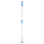 vidaXL Wasserschieber mit Stiel 45x122,5 cm Stahl und Gummi