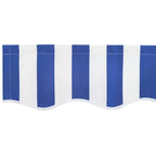vidaXL Markisenersatzstoff Blau und Weiß 2,5 x 2 m Polyester
