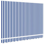 vidaXL Markisenersatzstoff Blau und Weiß 2,5 x 2 m Polyester