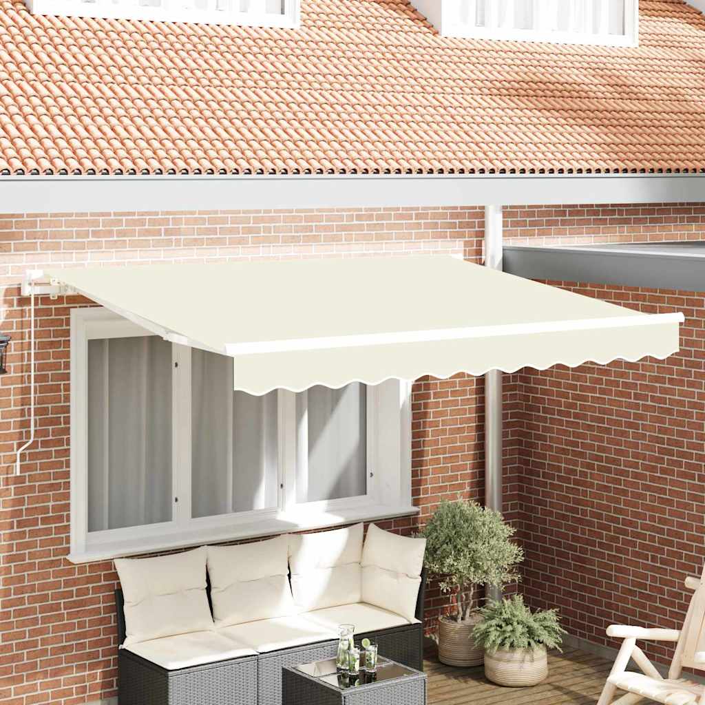 vidaXL Markisenersatzstoff Creme 2,5 x 2 m Polyester