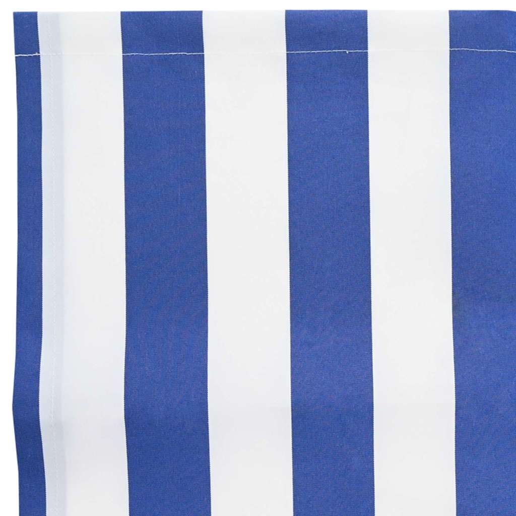 vidaXL Markisenschürzen-Ersatz Blau und Weiß 2,5 m Polyester