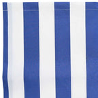 vidaXL Markisenschürzen-Ersatz Blau und Weiß 2,5 m Polyester