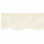 vidaXL Markisenschürzen-Ersatz Creme Streifen 2,5 m Polyester